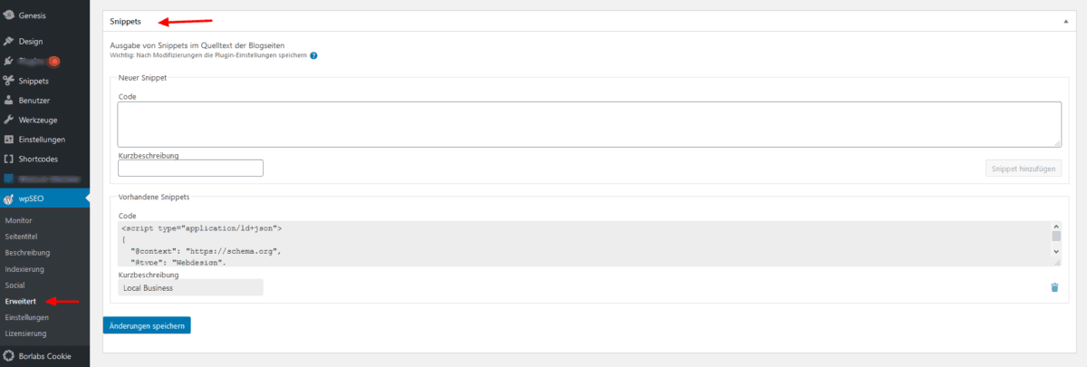 Strukturierte Daten in WP SEO einbauen